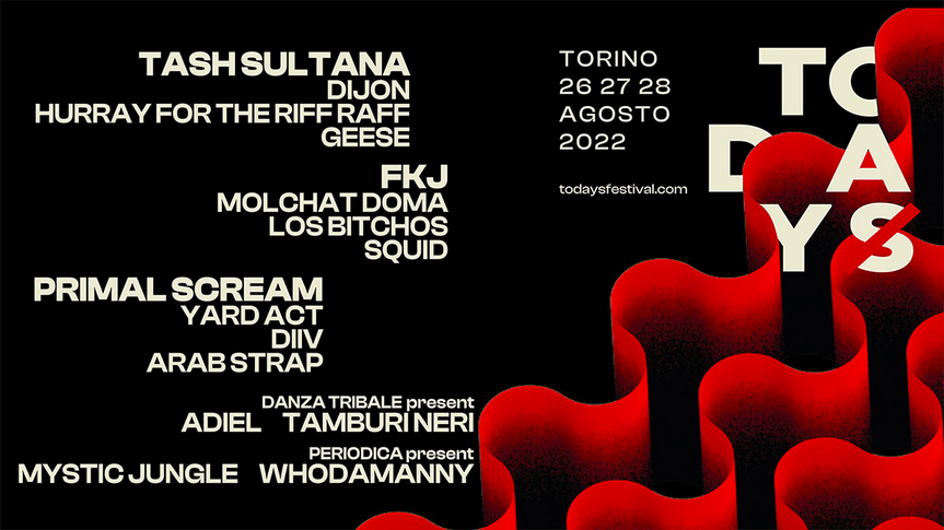 Screenshot 2022 05 06 at 18 35 03 TODAYS Festival la settima edizione dal 26 al 28 agosto 2022 a Torino Rockon.it  Vari luoghi - Torino